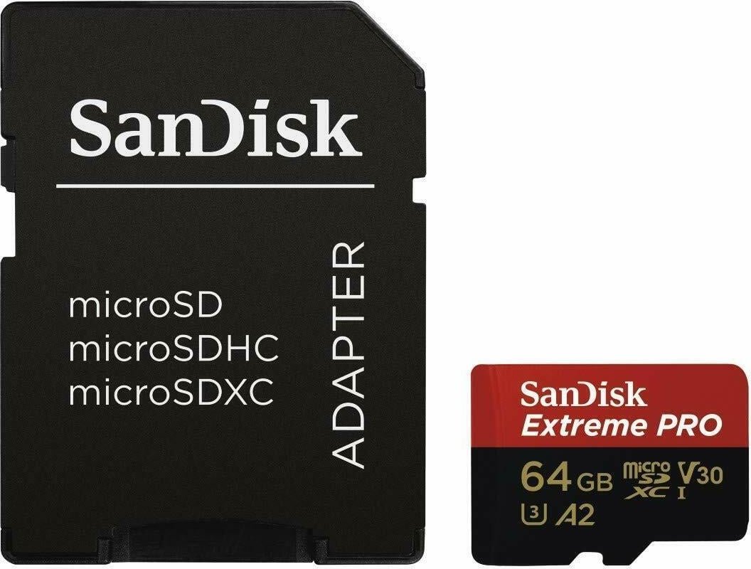 183520 Extreme Pro 64GB + Adapter micro SD Speicherkarte