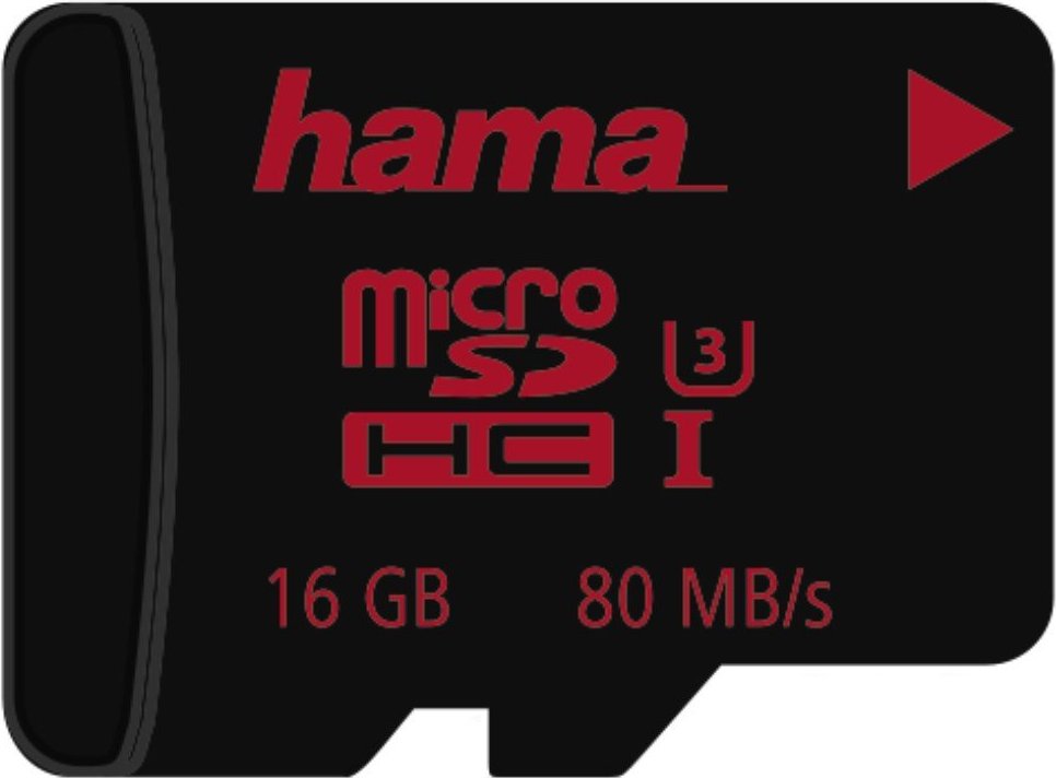 microSDHC 16GB UHS Speed Class 3 UHS-I 80MB/s ohne Adapter/Mobile (123983)