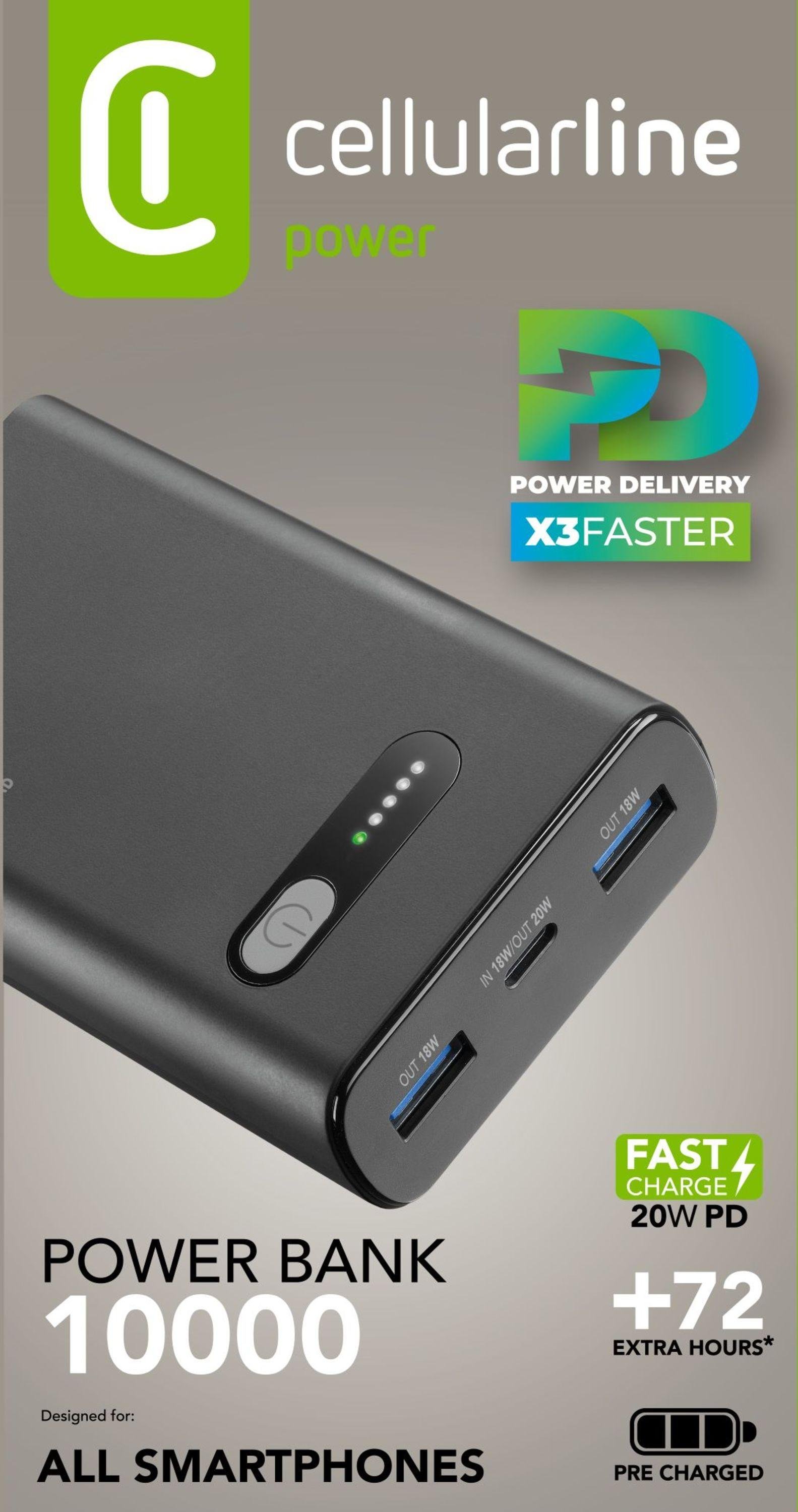 Power Bank Fast 10000 PD Black (60979)