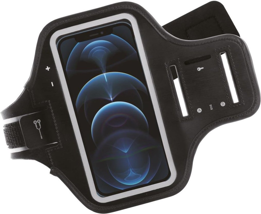 Sport Armband Größe XL, für Smartphones bis zu 6,5‘‘ schwarz (62911)