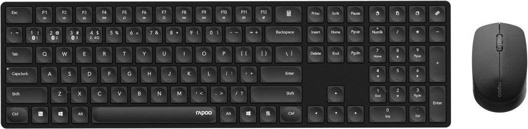 Kabelloses Multi-Mode-Deskset "8020M", QWERTZ, Schwarz (00221172) Tastatur