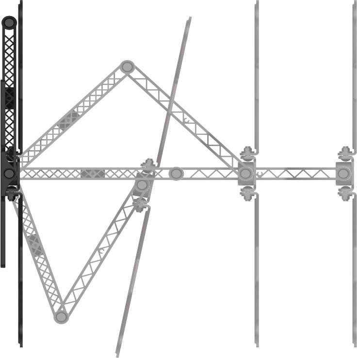 TV-Wandhalterung, schwenkbar, neigbar, extra flach, 165 cm (65") bis 30 kg (00220849)