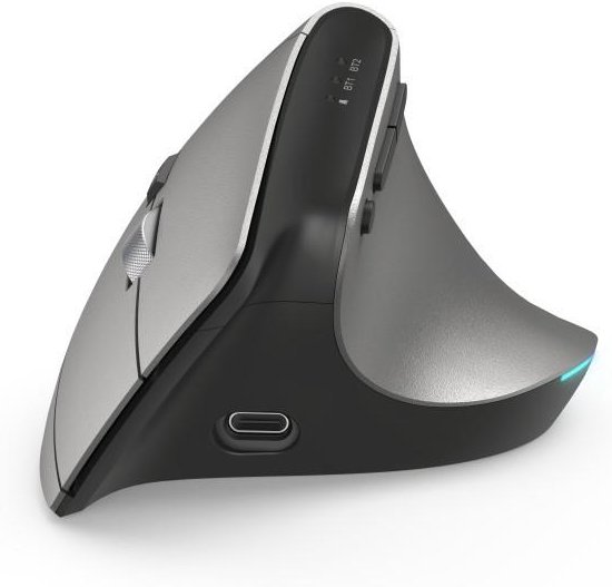 Ergonomische Vertikalmaus "EMW-700", wiederaufladbar, Multi Device, Anthra. (00182691)