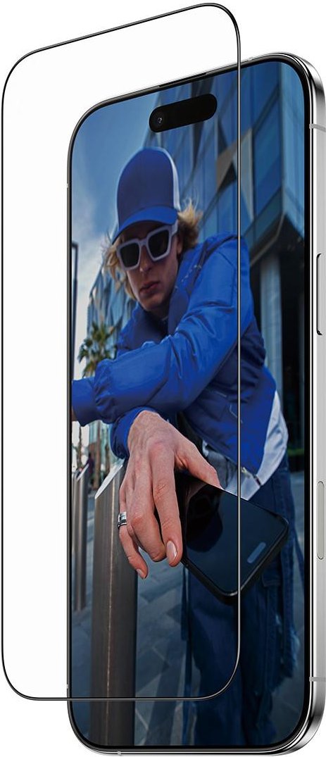 Displayschutz mit schwarzem Rahmen für iPhone 17 Air, Ultra-Wide Fit mit EasyAligner