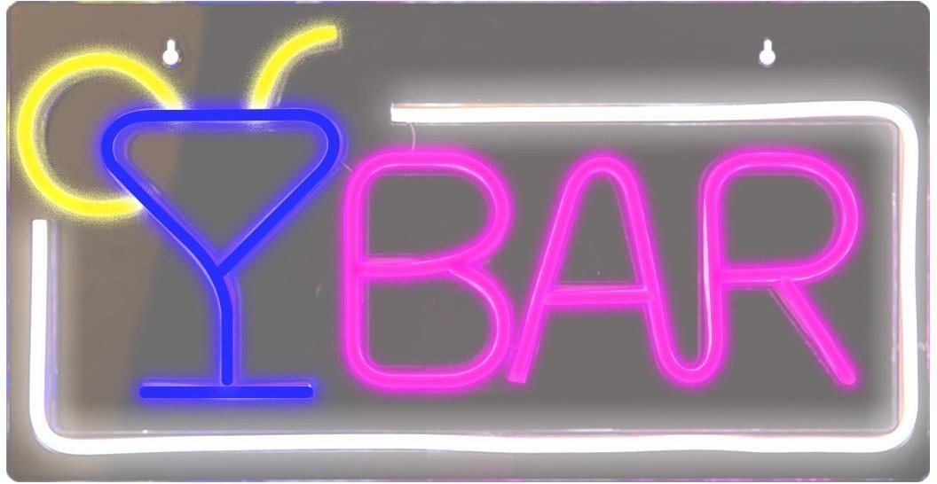 LED-Schild „Chill Time Ready“ mit Neon-Effekt für den Innenbereich