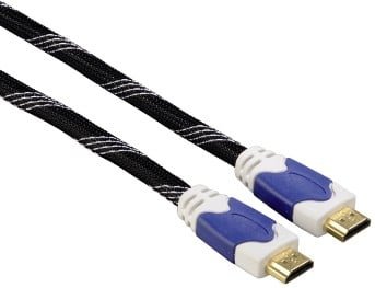 High Speed HDMI™-Kabel Stecker-Stecker, Ethernet, Gewebe, vergoldet, 1,5 m (00011910)