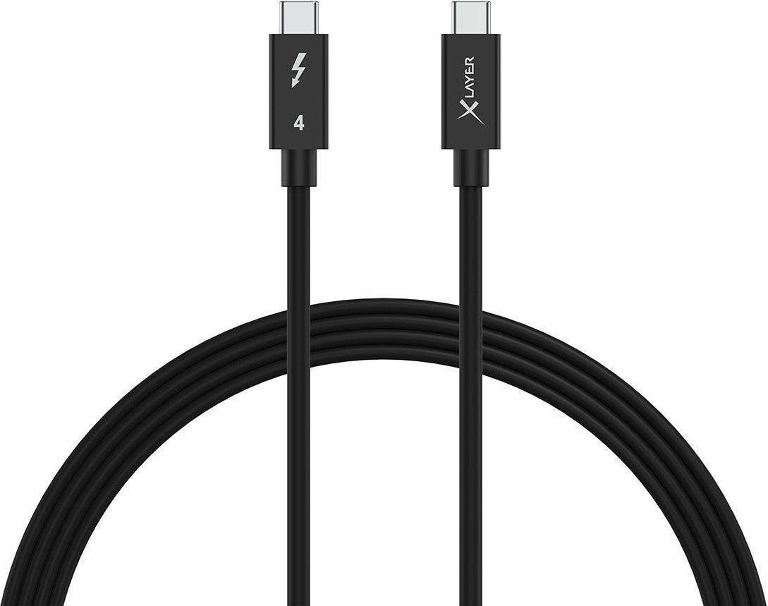 USB-C Thunderbolt 4 Kabel, 1 m, 240 Watt, 8K@60 Hz, Schwarz