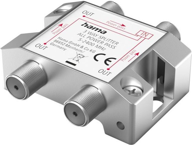 SAT-Verteiler, 3-fach, voll geschirmt (00205351)