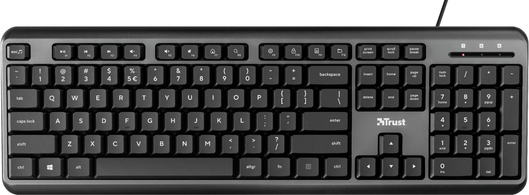 Thumbnail - Ody Wired Keyboard schwarz Tastatur
