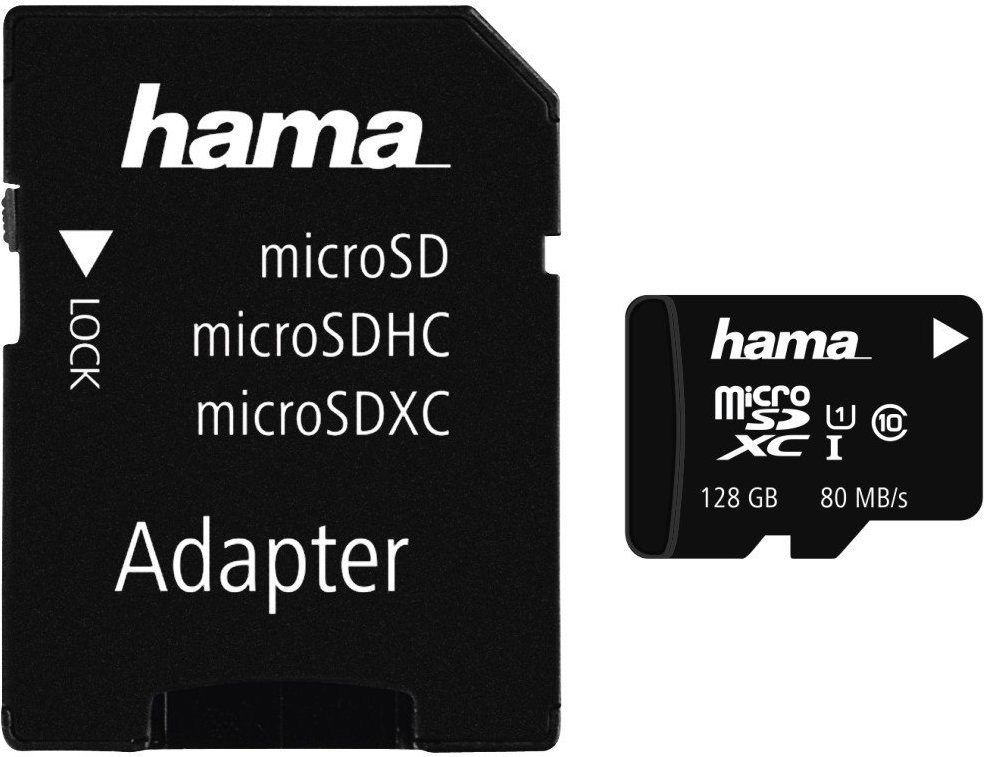microSDXC 128GB Class 10 UHS-I 80MB/s + Adapter/Mobile (00124158)