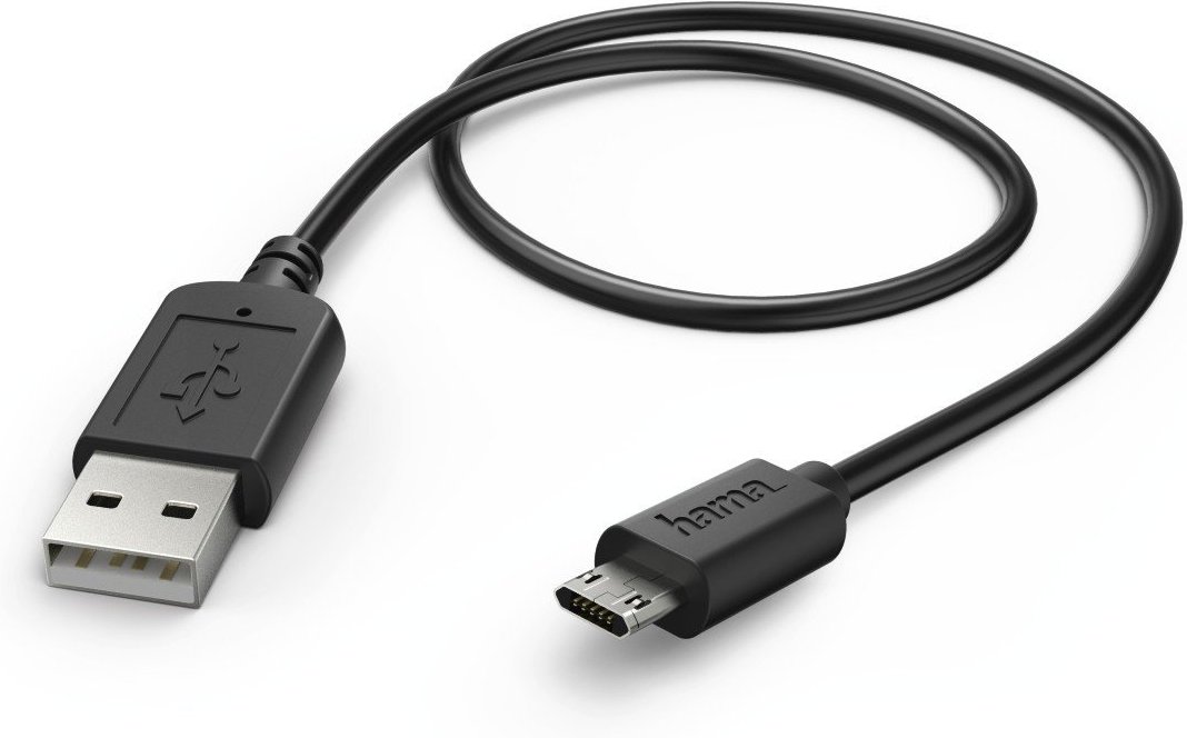 Lade-/Datenkabel, Micro-USB, verdrehsicher, Schwarz (00173675)