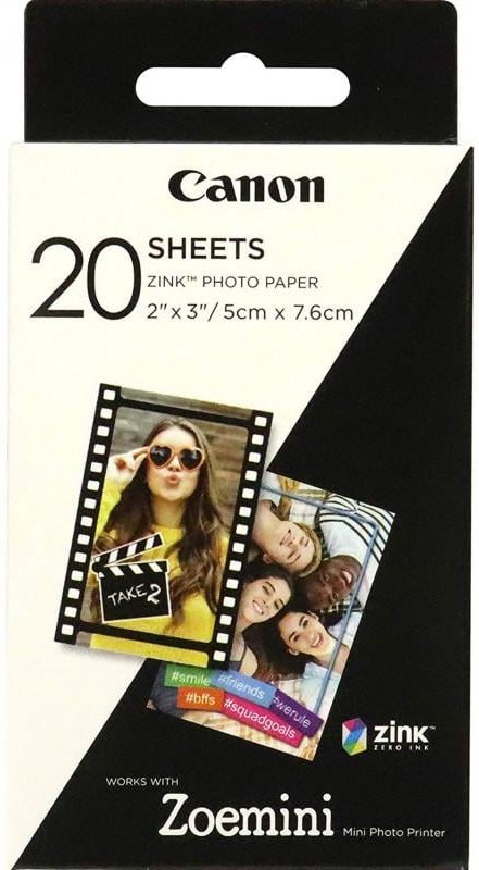 ZP-2030 ZINK™ 5 x 7,5 cm 20 Blatt Sofortbildkamera-Filme
