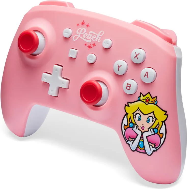 Kabelloser Controller für Nintendo Switch, Princess Peach-Rosa