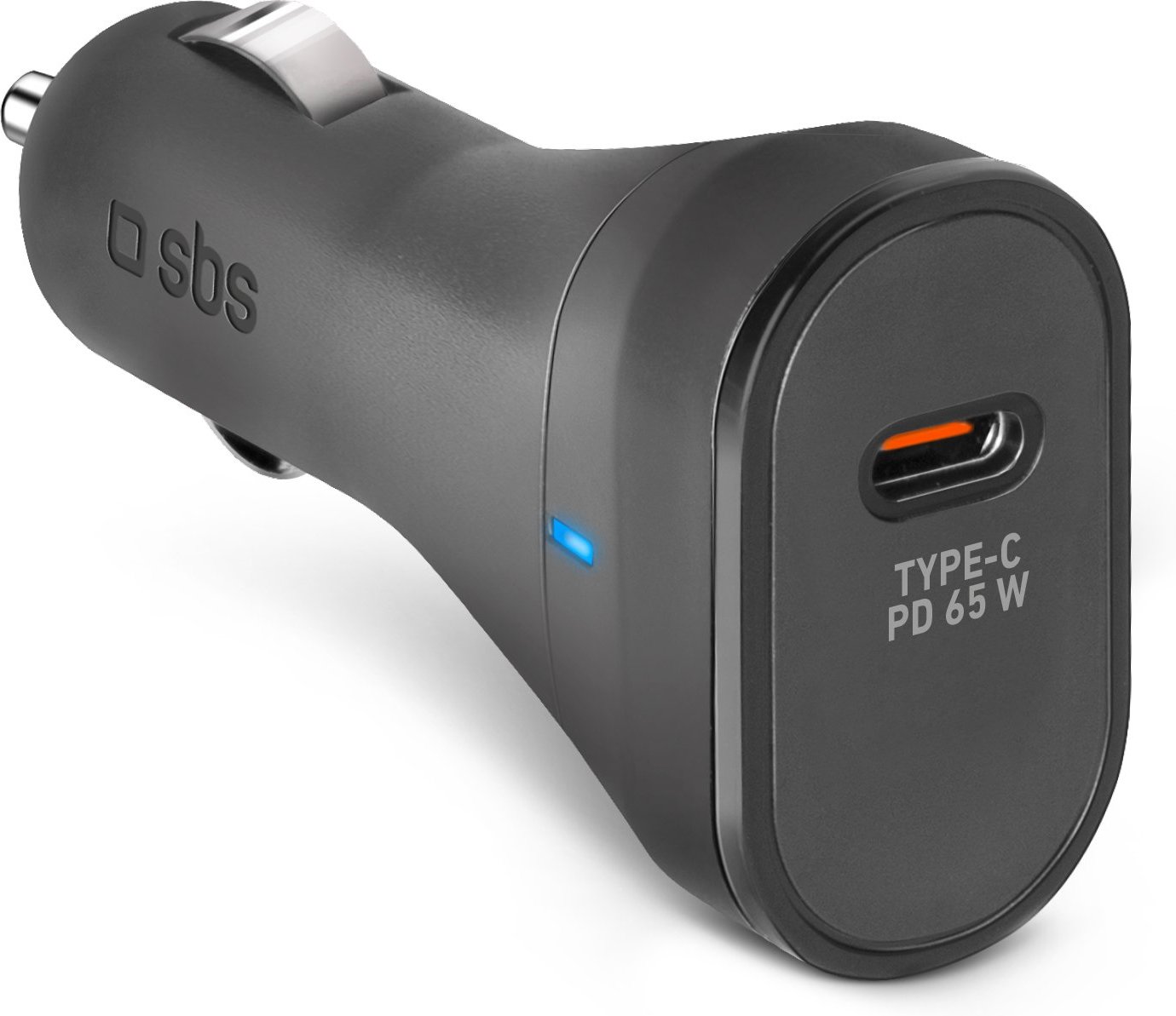 Autoladegerät für ultraschnelles Laden, USB-C, 65 Watt, 3.25 A, Schwarz