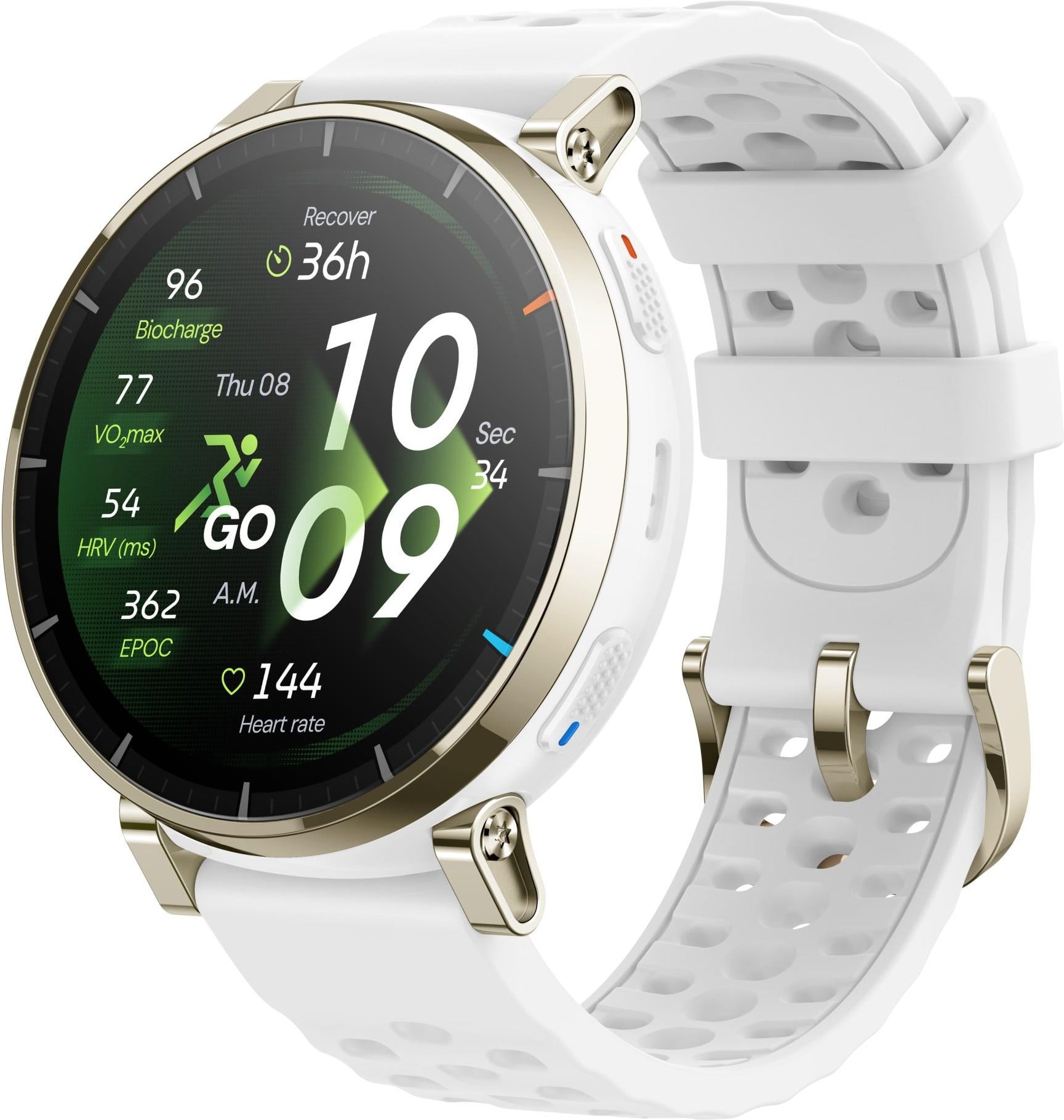 Active 3 Premium Gold-Weiß Smartwatch