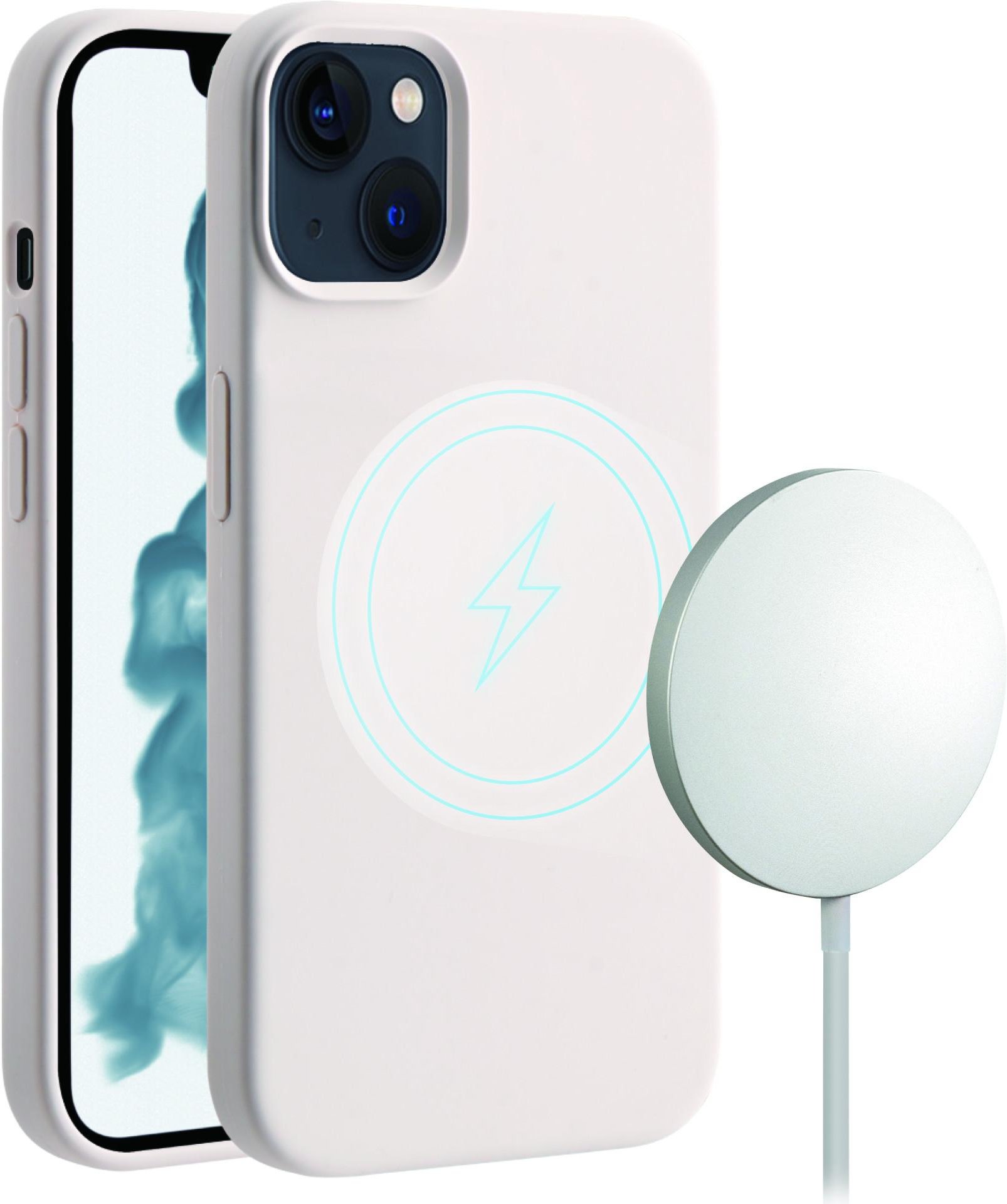 Mag Hype Cover für iPhone 14, Magnetic Wireless Charging Support beige (63446)