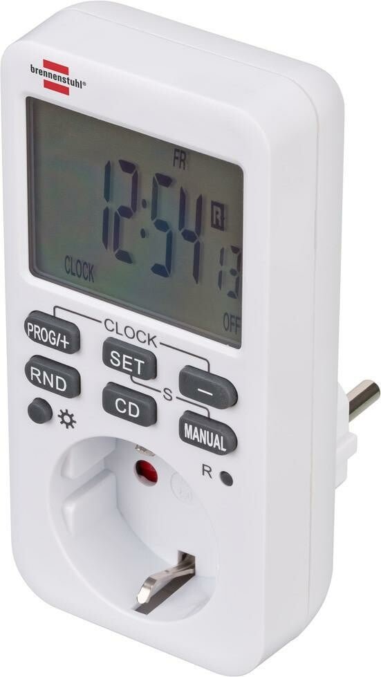Brennenstuhl 1506320 Comfort-Line Digital Week Timer for Power Socket (White)