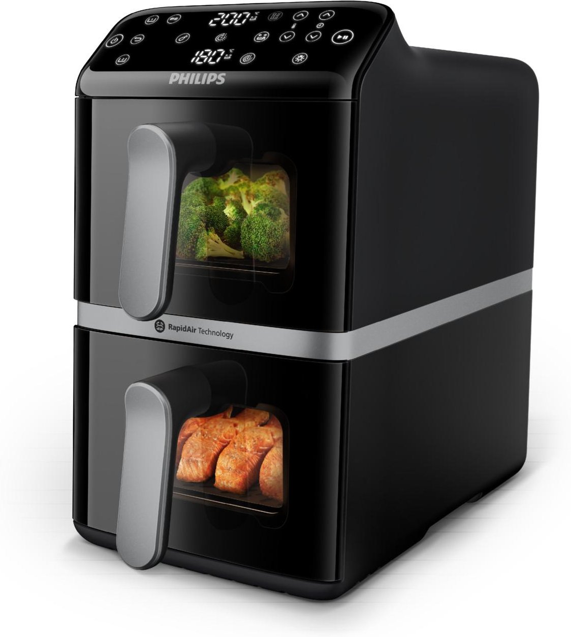 NA461/00 Stacked Doppel-Heißluftfritteuse