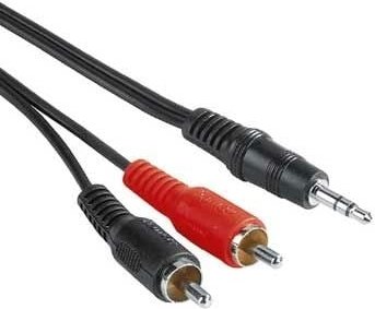 Audio-Kabel 3,5-mm-Klinken-Stecker - 2 Cinch-Stecker, 2 m (00030455)