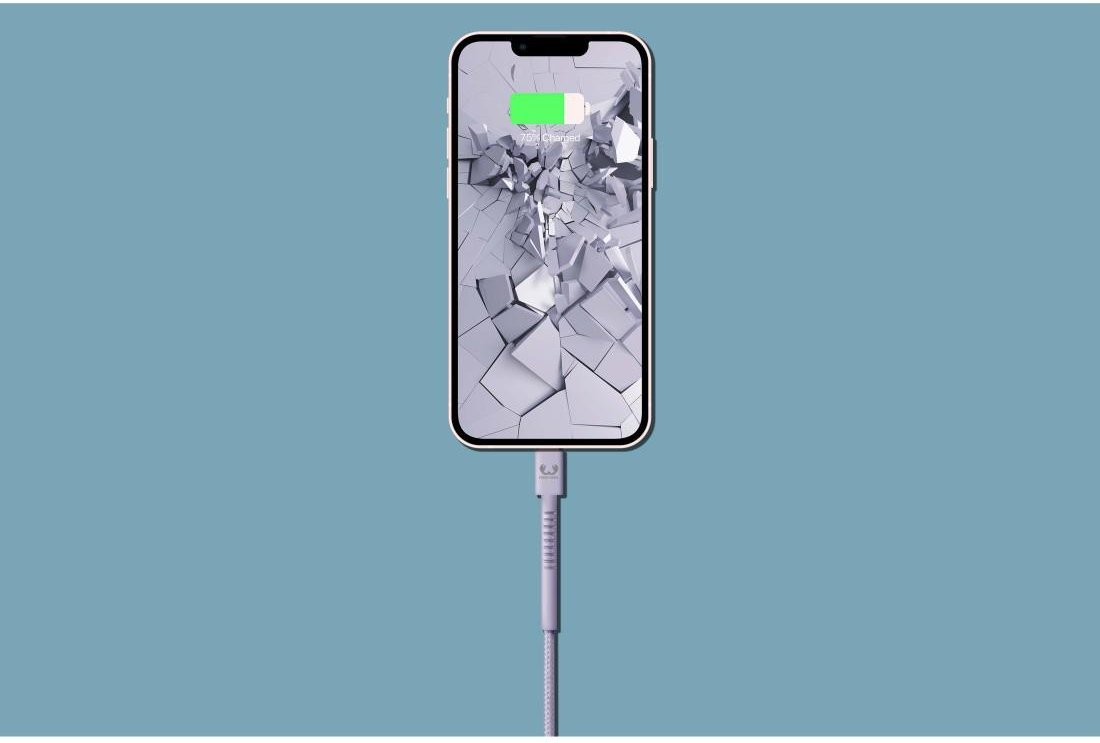 USB - Lightning-Kabel "Fabriq", 2,0 m, Dreamy Lilac (00215009)