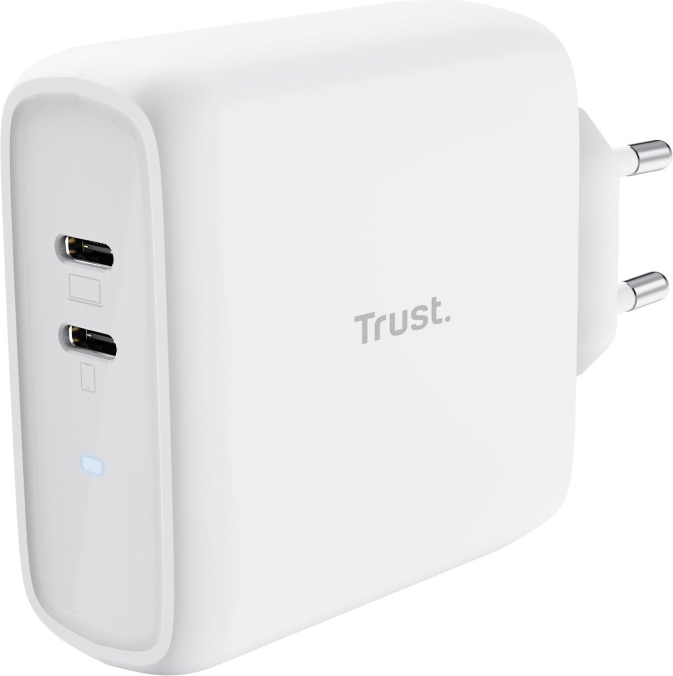 Maxo Duales 65-W-USB-C-Ladegerät, Weiß