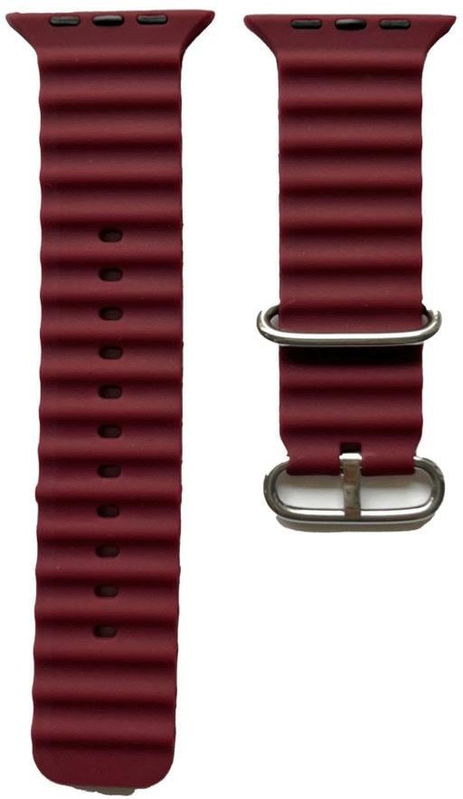 Armband für Apple Watch 41/40mm (Series 4 - 10)/ 38mm (Series 1 - 3) Sporty Bordeaux