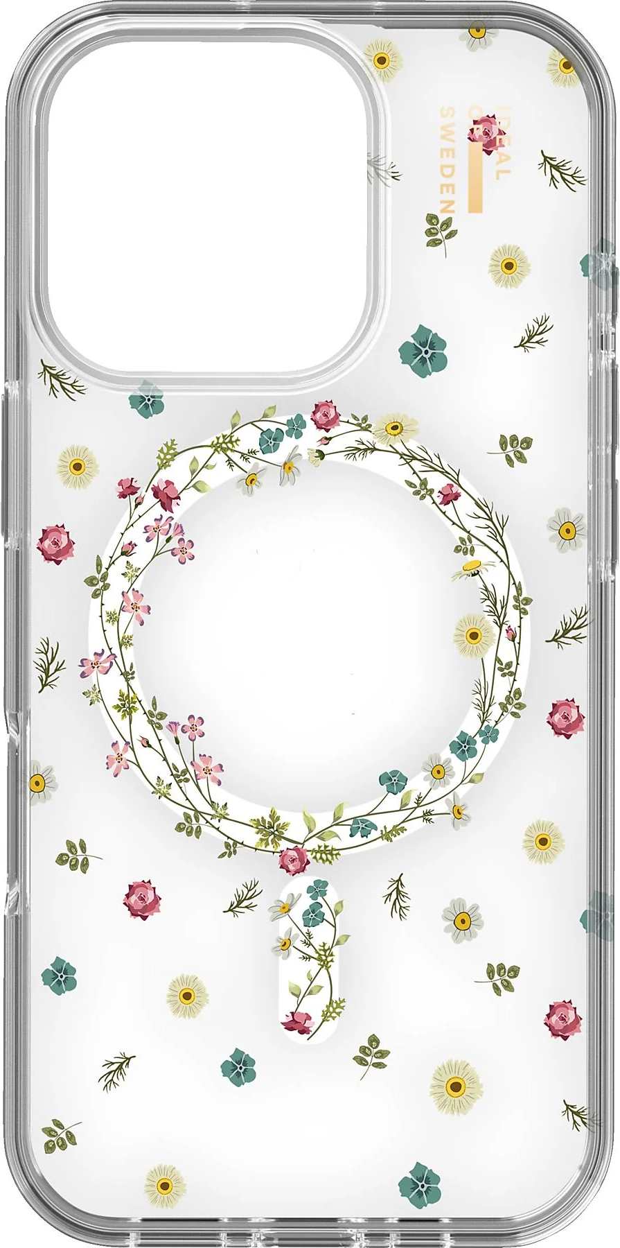 Clear Case MagSafe iPhone 16 Pro, Petite Floral Handyhülle