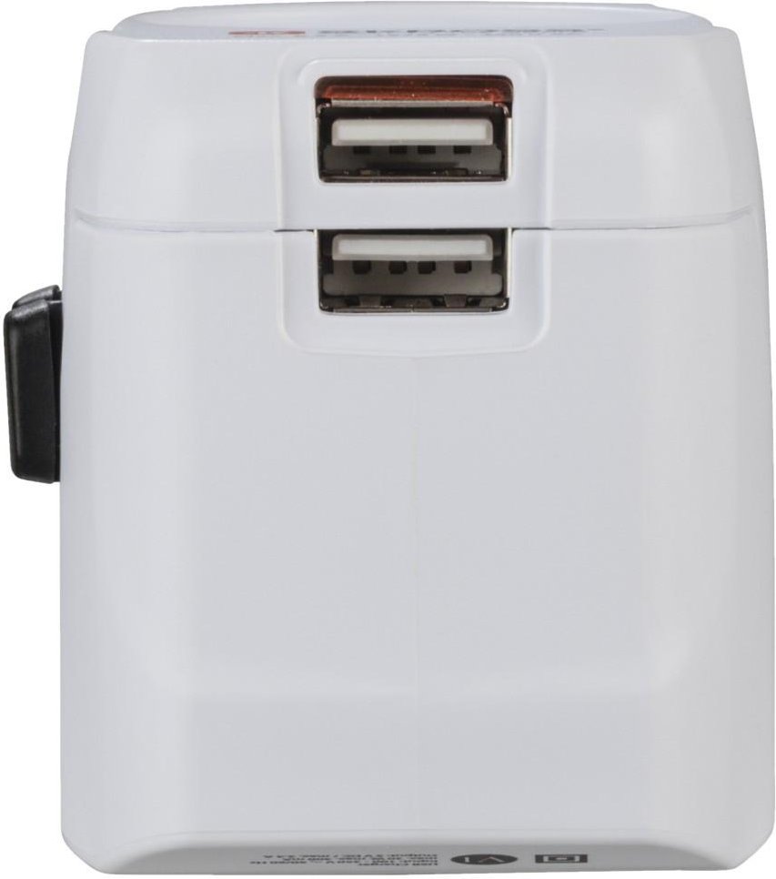 Weltreiseadapter Set "World Travel Pro Light USB", 3-polig, 2x USB (00223474)