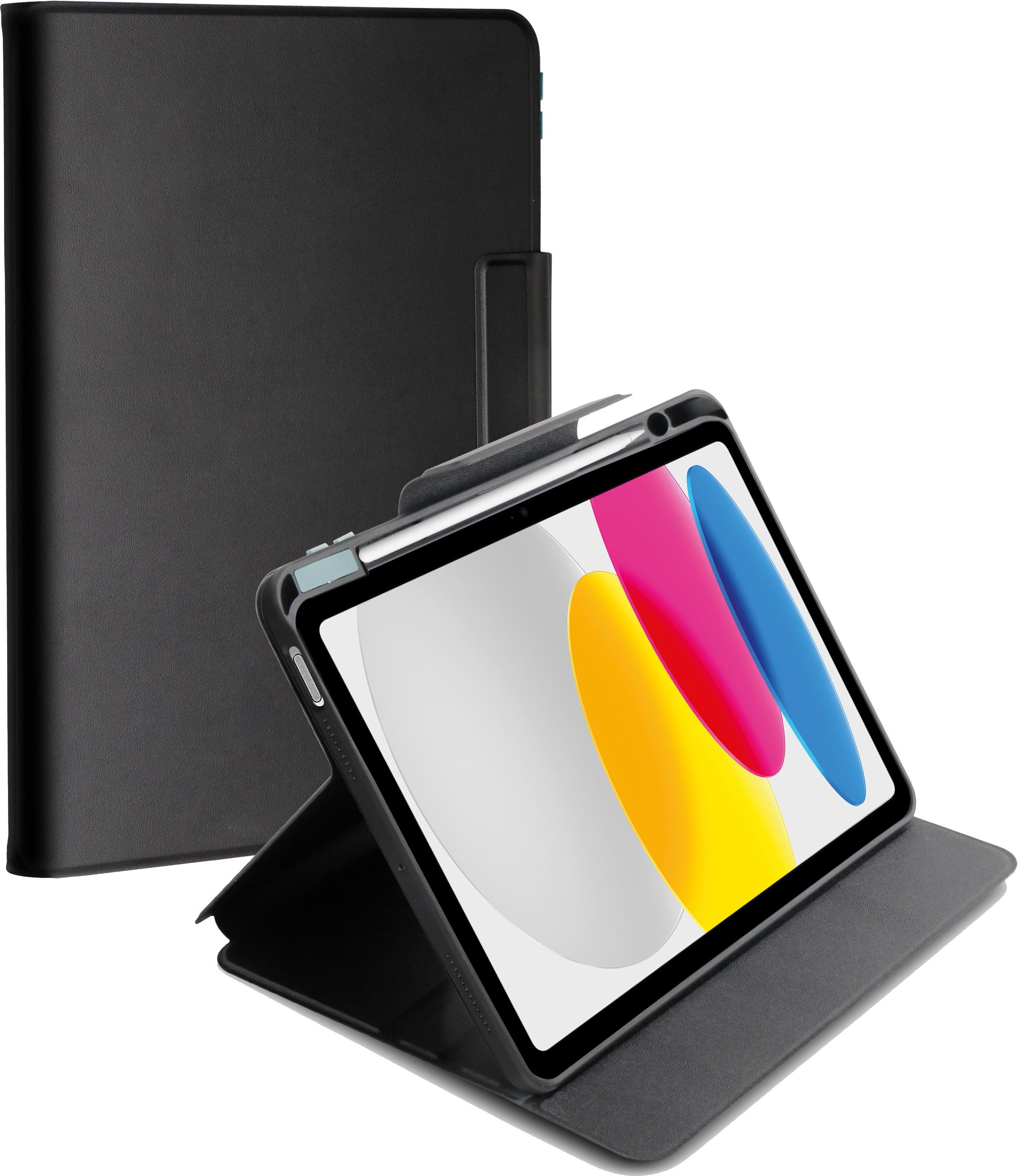 PREMIUM FOLIO Case für iPad 10.2 Zoll (8-9. Gen.), schwarz, inkl. Stifthalter, 1.5m Drop-Protection (63599)