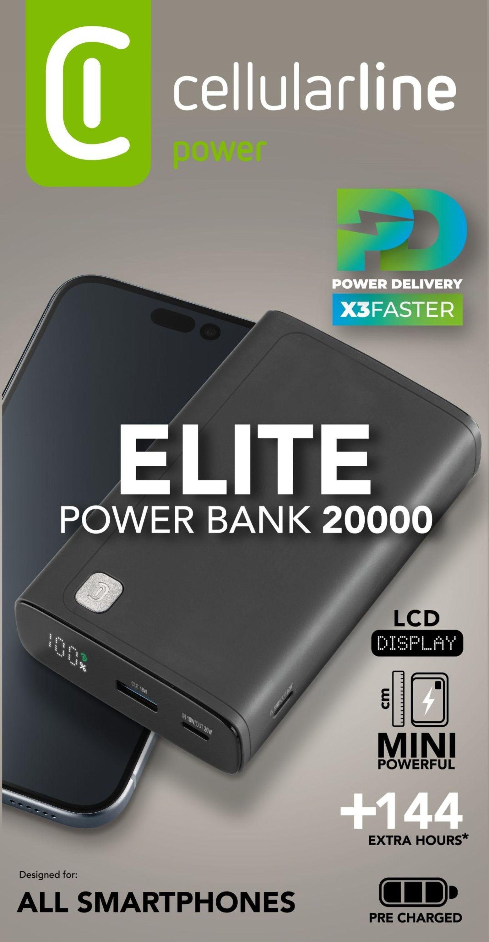 Power Bank Elite 20000 PD Black (60977)