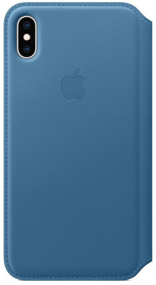 Thumbnail - iPhone Xs Max Leder Folio – Cape Cod Blau Handyhülle