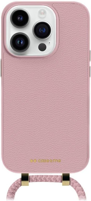 Case & Me Handyhülle mit Kette für iPhone 15 Pro Max, 6,7 Zoll, Pink