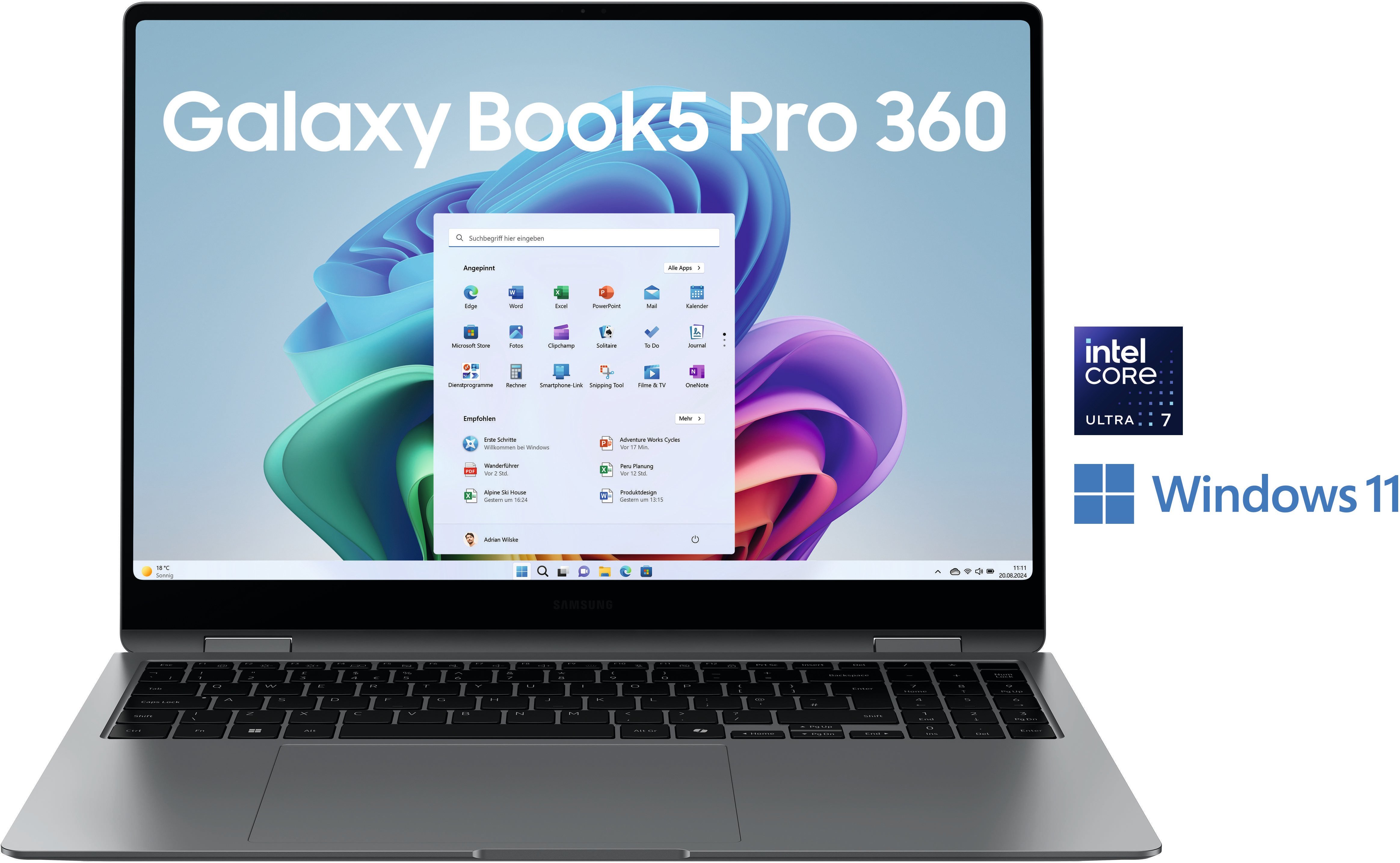 Thumbnail - Galaxy Book5 Pro 360, Copilot+ PC, 16 Zoll, WQXGA+, AMOLED, Intel Core Ultra 7 256 V, 16GB, 1TB