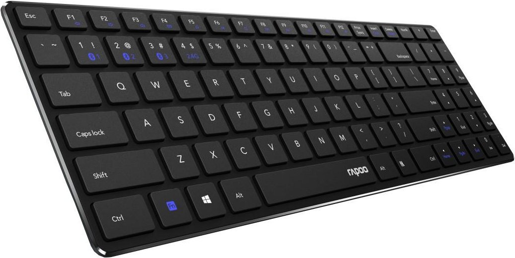 Kabellose ultraflache Multi-Mode-Tastatur "E9100M", Schwarz (00186857)