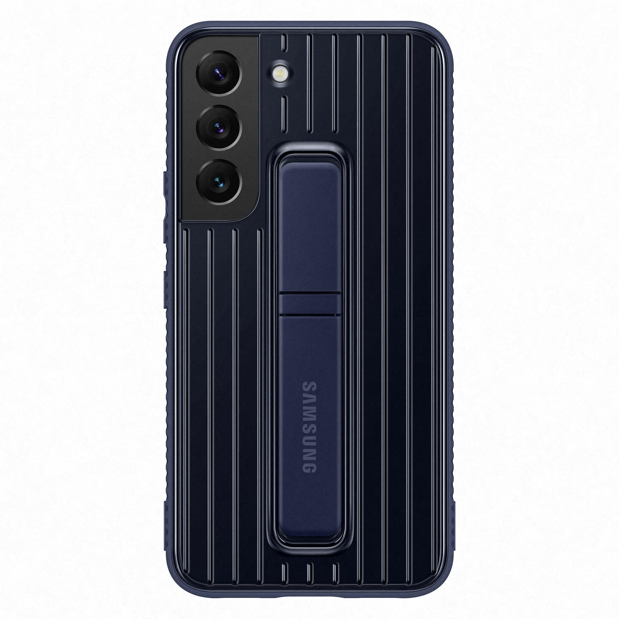 EF-RS901C Protective Standing Cover für Galaxy S22, Blau Handyhülle