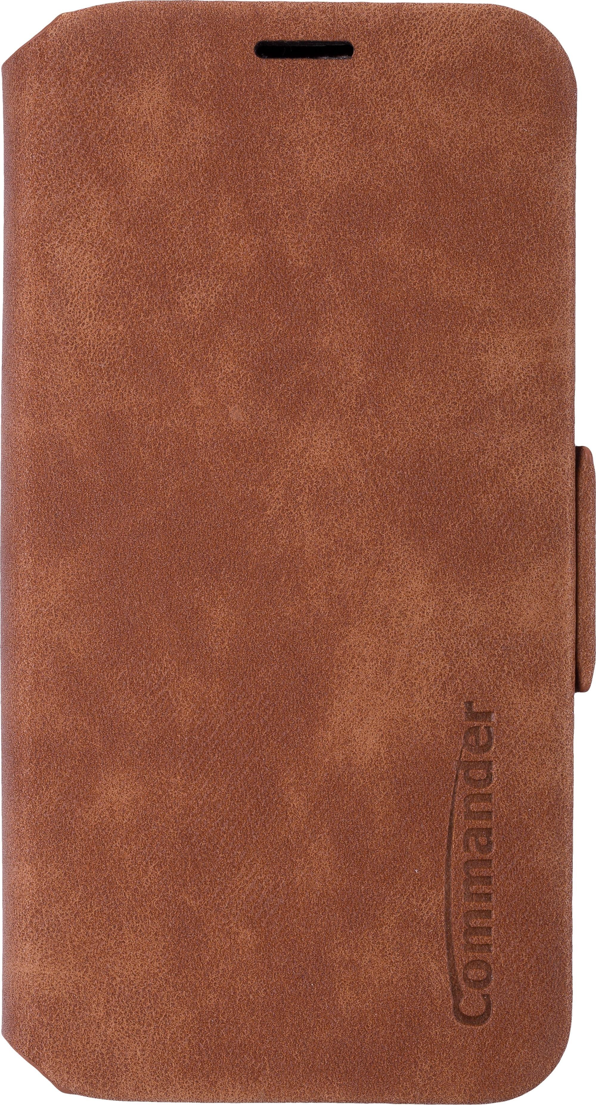 CURVE Book Case DELUXE für Apple iPhone 13 Mini Brown Handyhülle