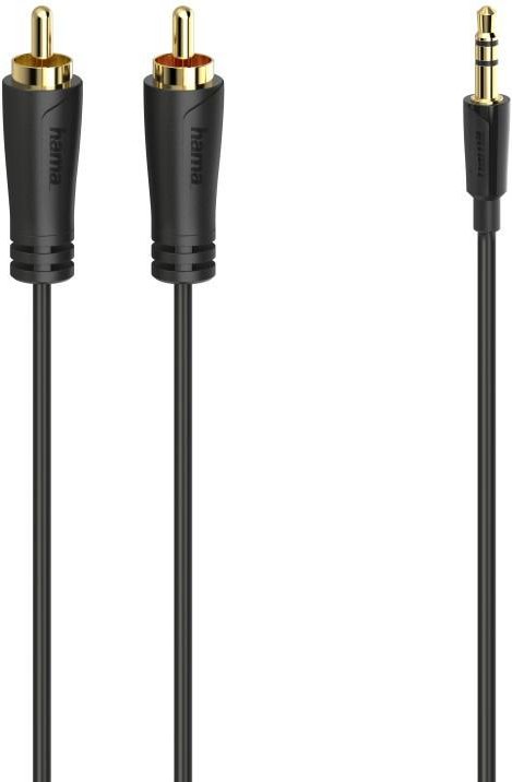Audio-Kabel, 3,5-mm-Klinken-Stecker - 2 Cinch-Stecker, Stereo, verg., 3,0 m (00205261)
