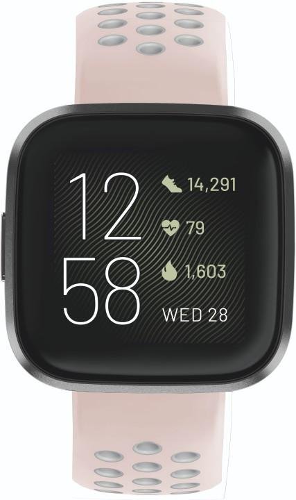 Sportarmband f. Fitbit Versa 2/Versa (Lite), Uhrenarmband atmungsaktiv, Ro. (00086229)
