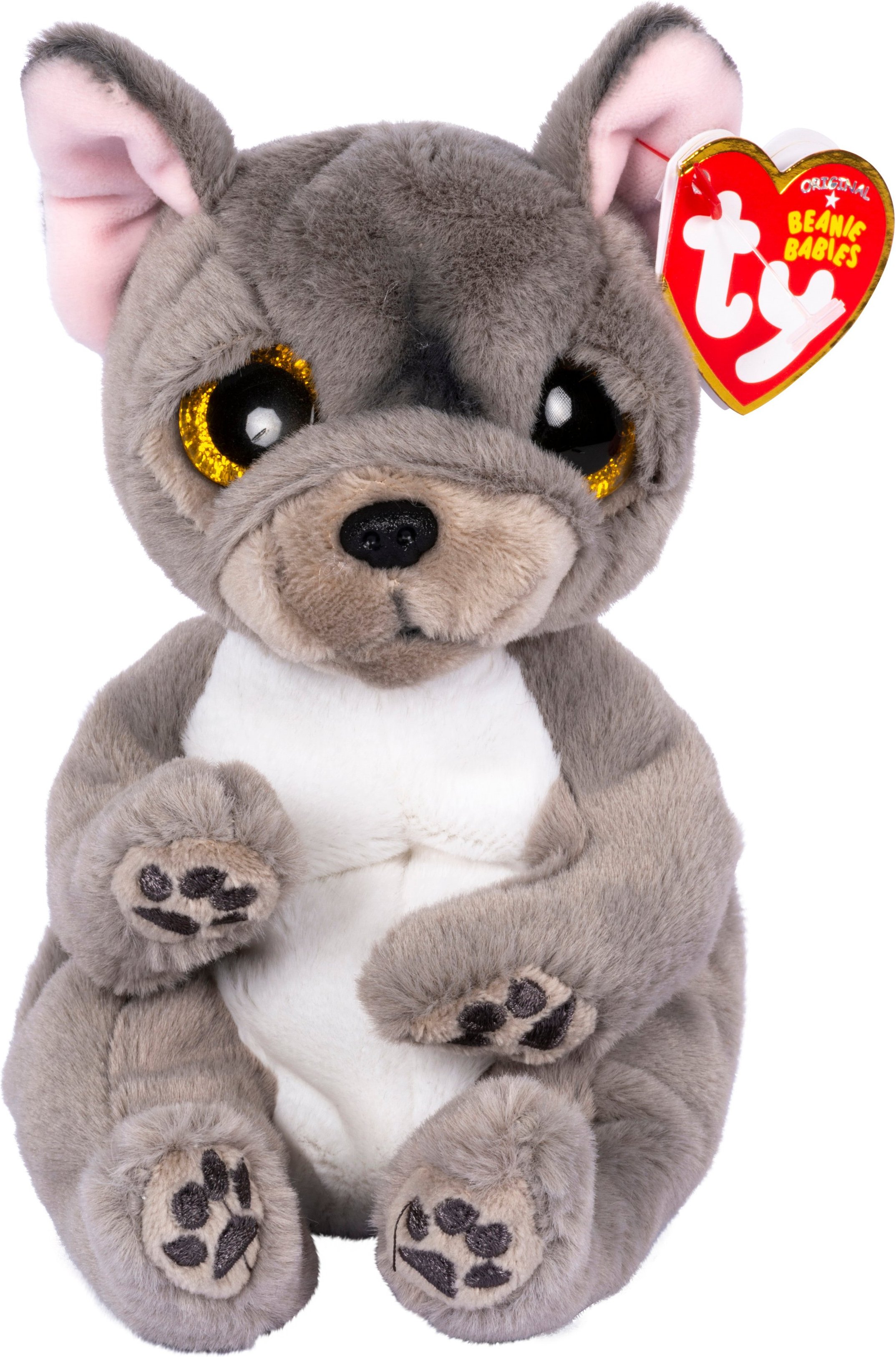 Beanie Babies Wilfried Hund grau Floppy 17cm Kuscheltier