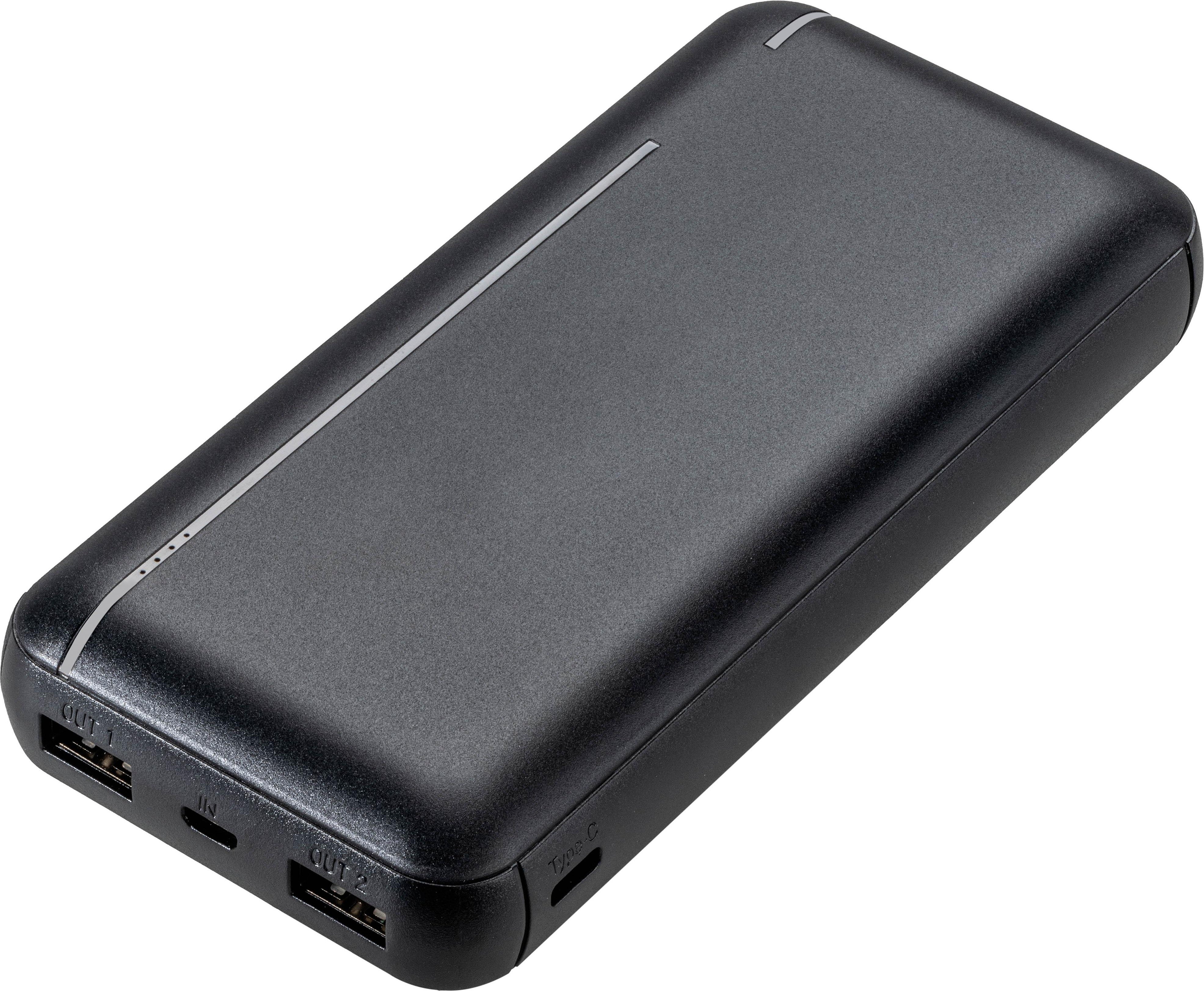 Fast Charge Power Bank 20.000mAh, 10.5W Schwarz (63225)