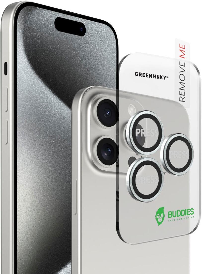 BUDDIES für iPhone 15 Pro/15 Pro Max, Silber