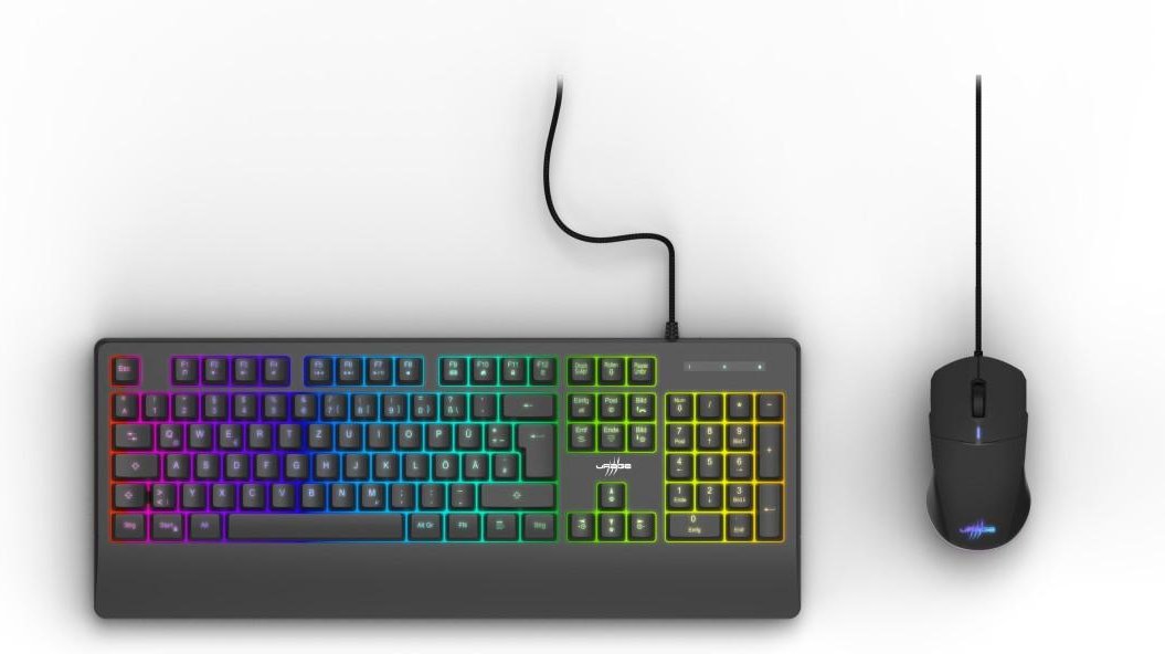 Gaming-Set "Koop 320 2in1", Gaming-Tastatur + Gaming-Maus, RGB, QWERTZ DE (00217895)