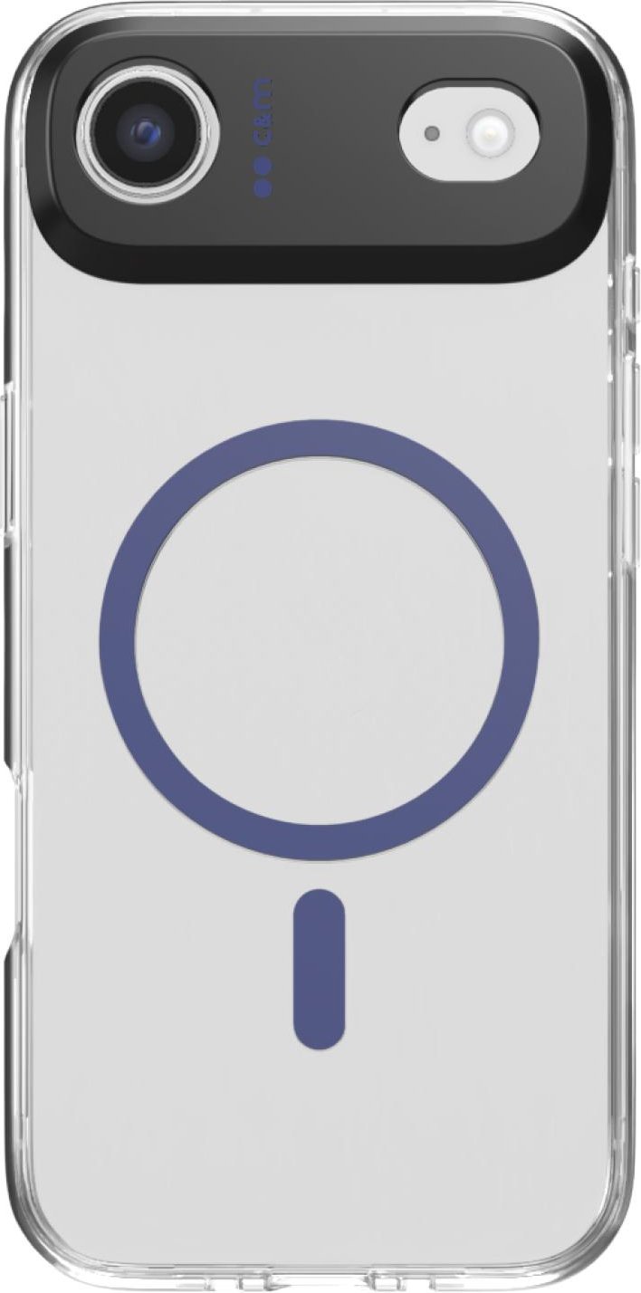 Transparente Hülle, kompatibel mit MagSafe-Aufladung für iPhone 17 Air, Blau