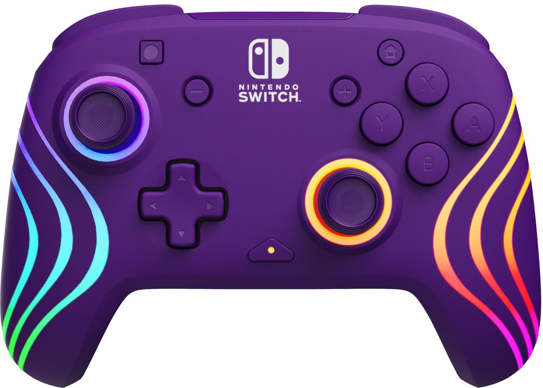 Nintendo Switch Lila Afterglow Wave Wireless Controller