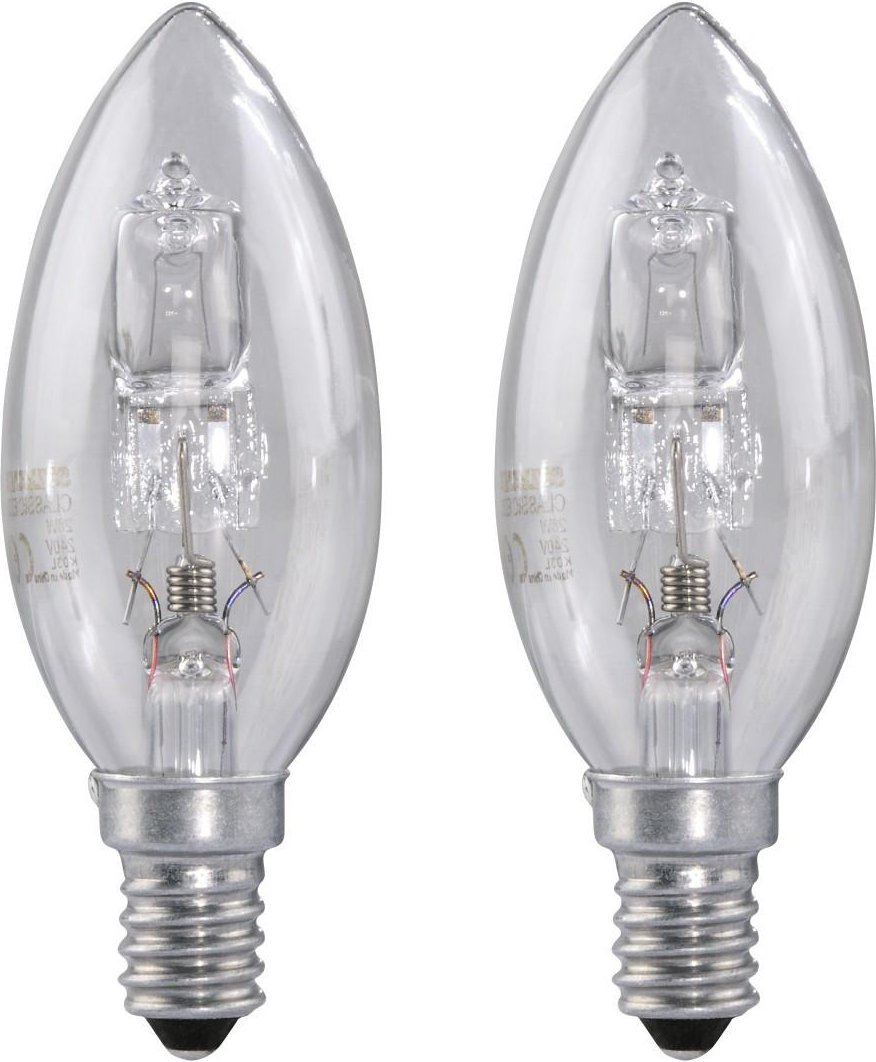Halogen-Kerzenlampe, E14, 20W, Warmweiß, 2 Stück (00112459)