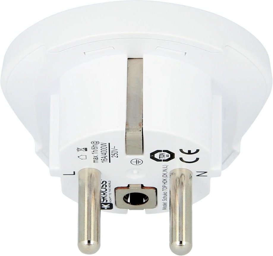 Thumbnail - Reisestecker "India-Israel-Denmark to Europe", Weiß (00186715)