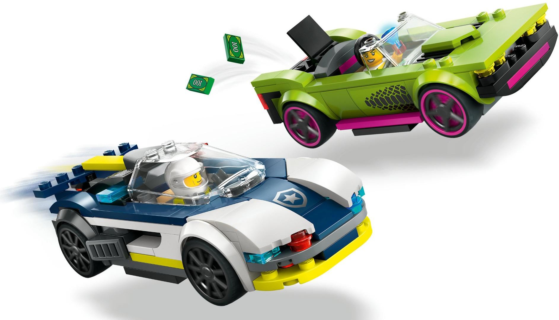 Verfolgungsjagd mit Polizeiauto