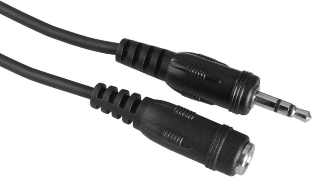 Audio-Kabel, 3,5-mm-Klinken-Stecker/Kupplung, Stereo, 5 m (00205105)