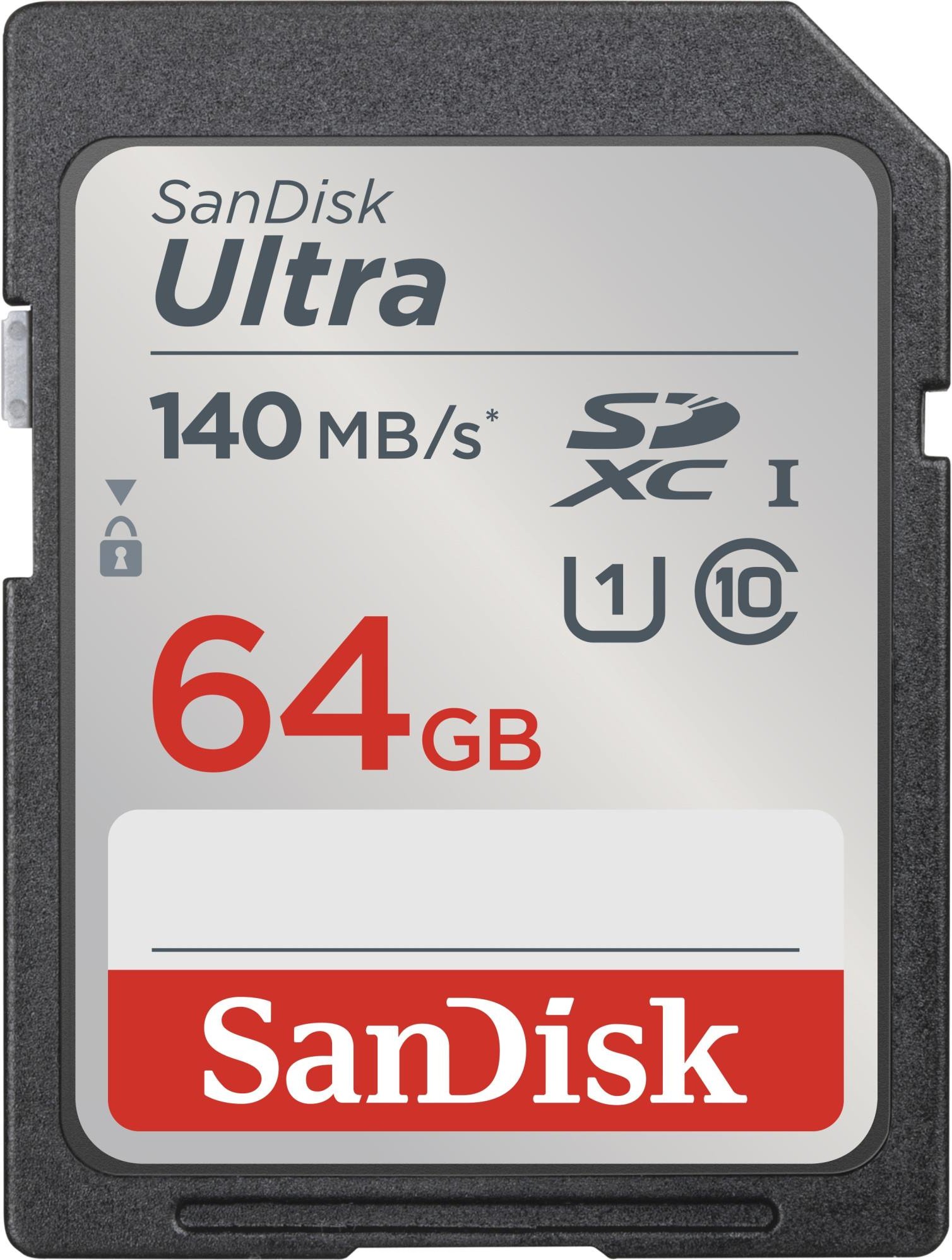 SDXC Ultra 64GB (Class 10/UHS-I/140MB/s) (00215415) Speicherkarte