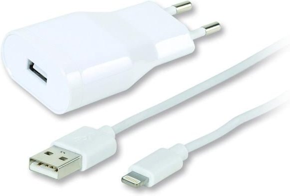 USB Charger Set 2.4A für Apple iPhone und iPad, weiss, 1,2m (60018)